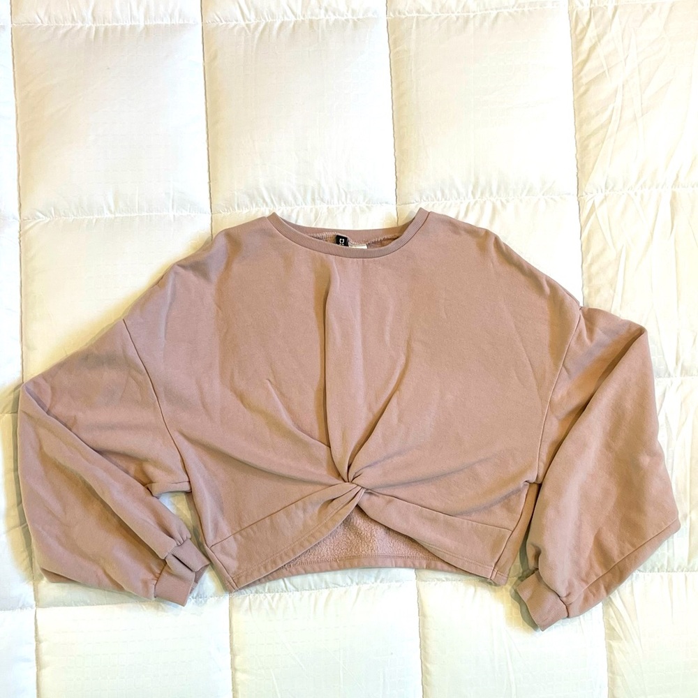 H&M Blush Crop Top (size L)